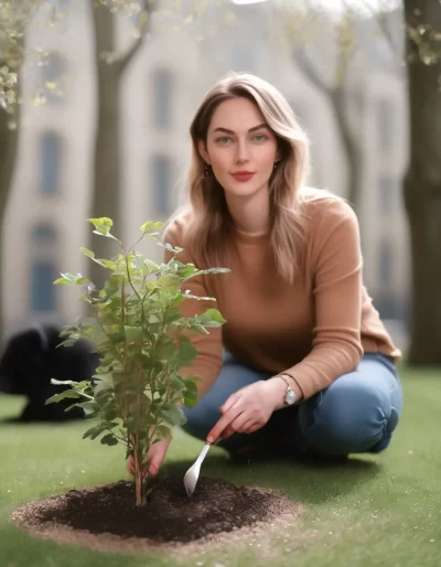 volunteering in a community garden in Berlin